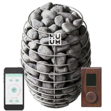 Пульт HUUM UKU + APP 18 кВт (до 18 кВт) корпус з дерева Пульт HUUM UKU + APP 18 кВт (до 18 кВт) корпус з дерева